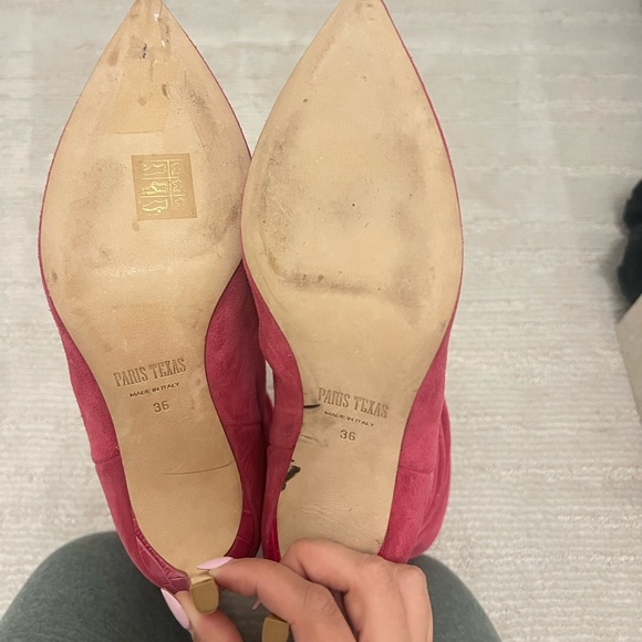 Paris Texas slouchy boot, hot pink size 36 (6) low heel - Picture 2 of 3